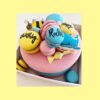 BABY CAKE + CUSTOMIZED MACARONS