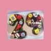 NUMBER CAKE + CUSTOMIZED MACARONS